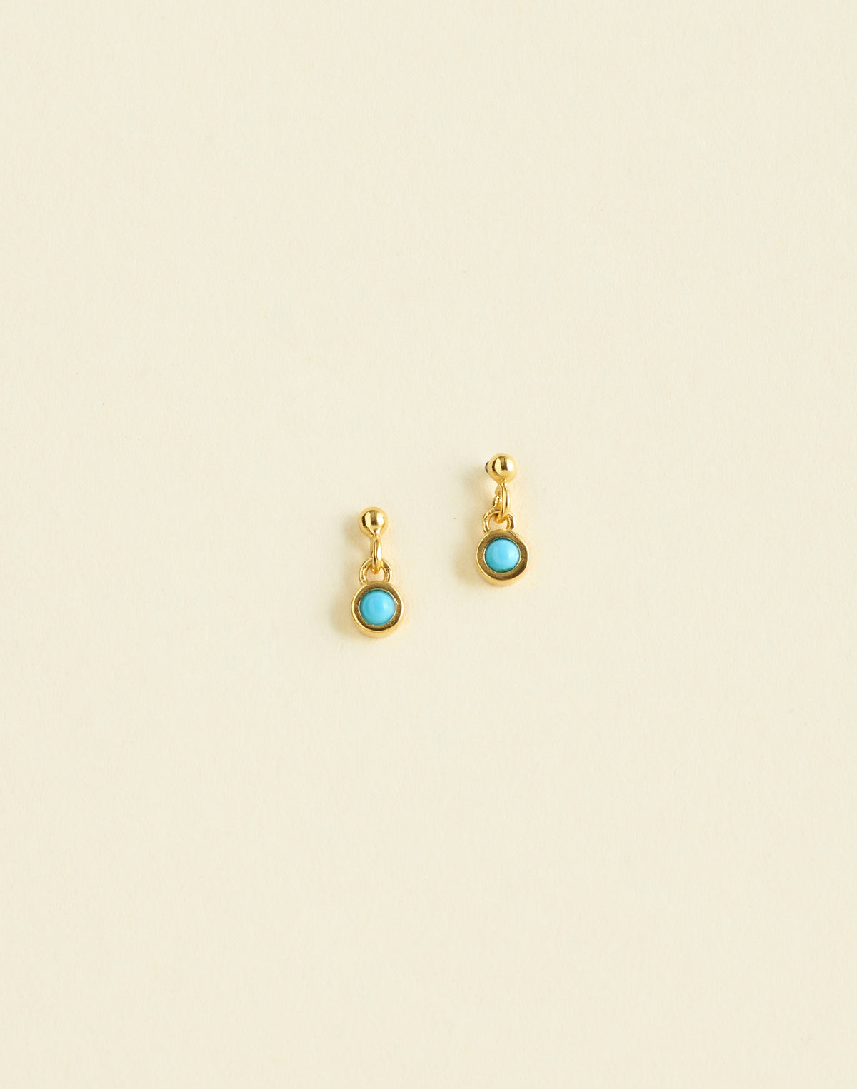 Demi-Fine Turquoise Drop Earrings