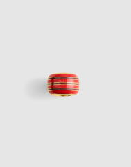 Striped Enamel Bead Clip